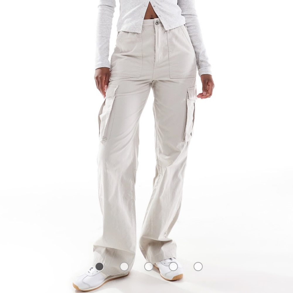 Bershka straight leg cargo pants